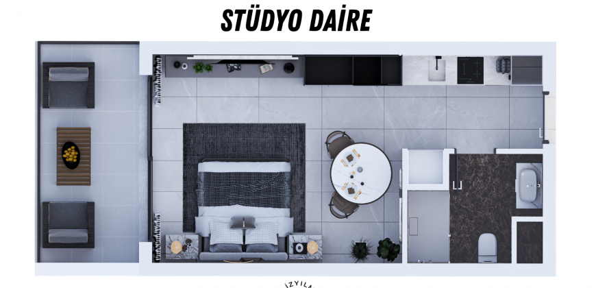 Kuzey Kıbrıs Long Beach İskele’nin Kalbinde Projeden Satılık Daire